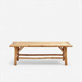 Bamboo Coffee Table – 120x60x45 cm – Natural – Rustic Design