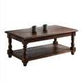 Wood Coffee Table 120x60x45 cm - Solid Wood Brown - Rustic Design